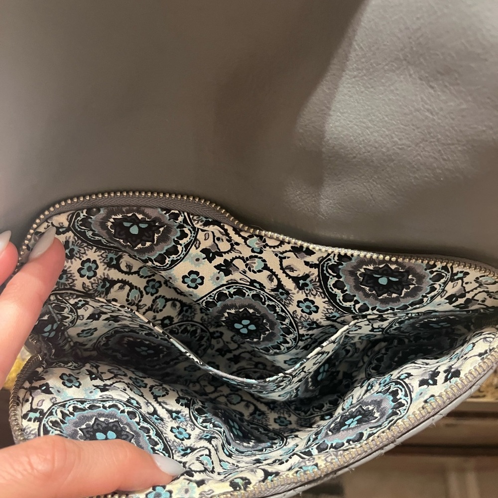Vera Bradley Gray Backpack with Elegant Paisley Interior